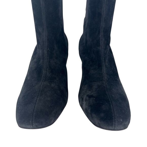 Christian Louboutin Veau Velours Spiked Study Stretch 55 Over The Knee Boots - Picture 8 of 16